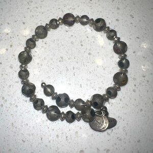 Alex and Ani Silver Beaded Bracelet